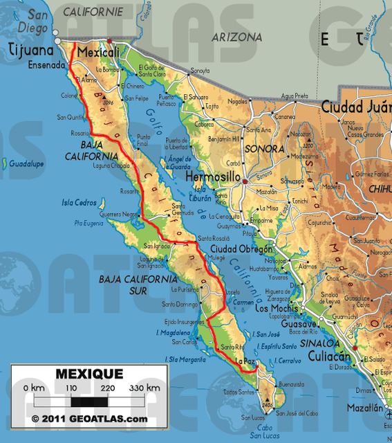 Carte : Carte Baja California