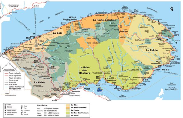 Carte : Carte Gaspesie