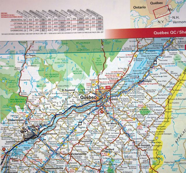 Carte : Carte Quebec ville