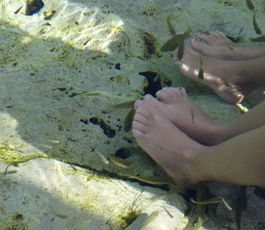 Alice et Juliette — Cenote Azul, décembre 2012